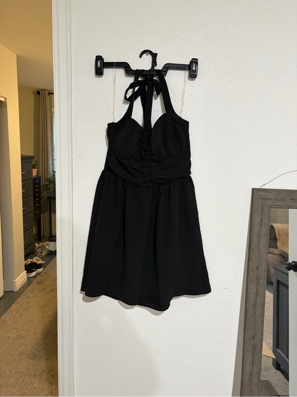 Lily Rose Black Halter Mini Dress